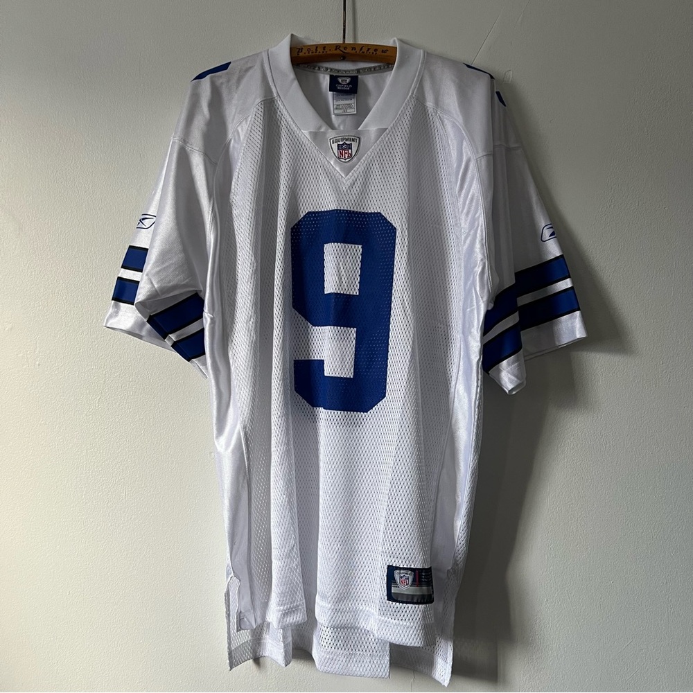 Vintage Reebok Dallas Cowboys Tony‎ Romo #9 NFL Football Jersey Size Large
